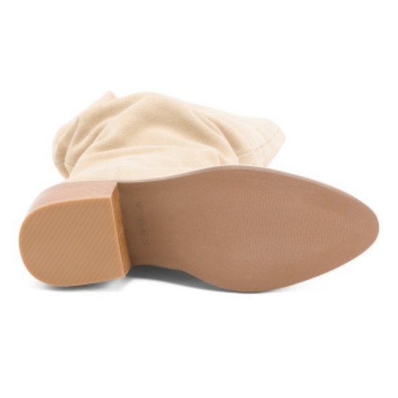 🔹️Kelsi Dagger🔹️ FAWN Suede Easton ruched High Shaft Heeled Boots - Picture 4 of 4